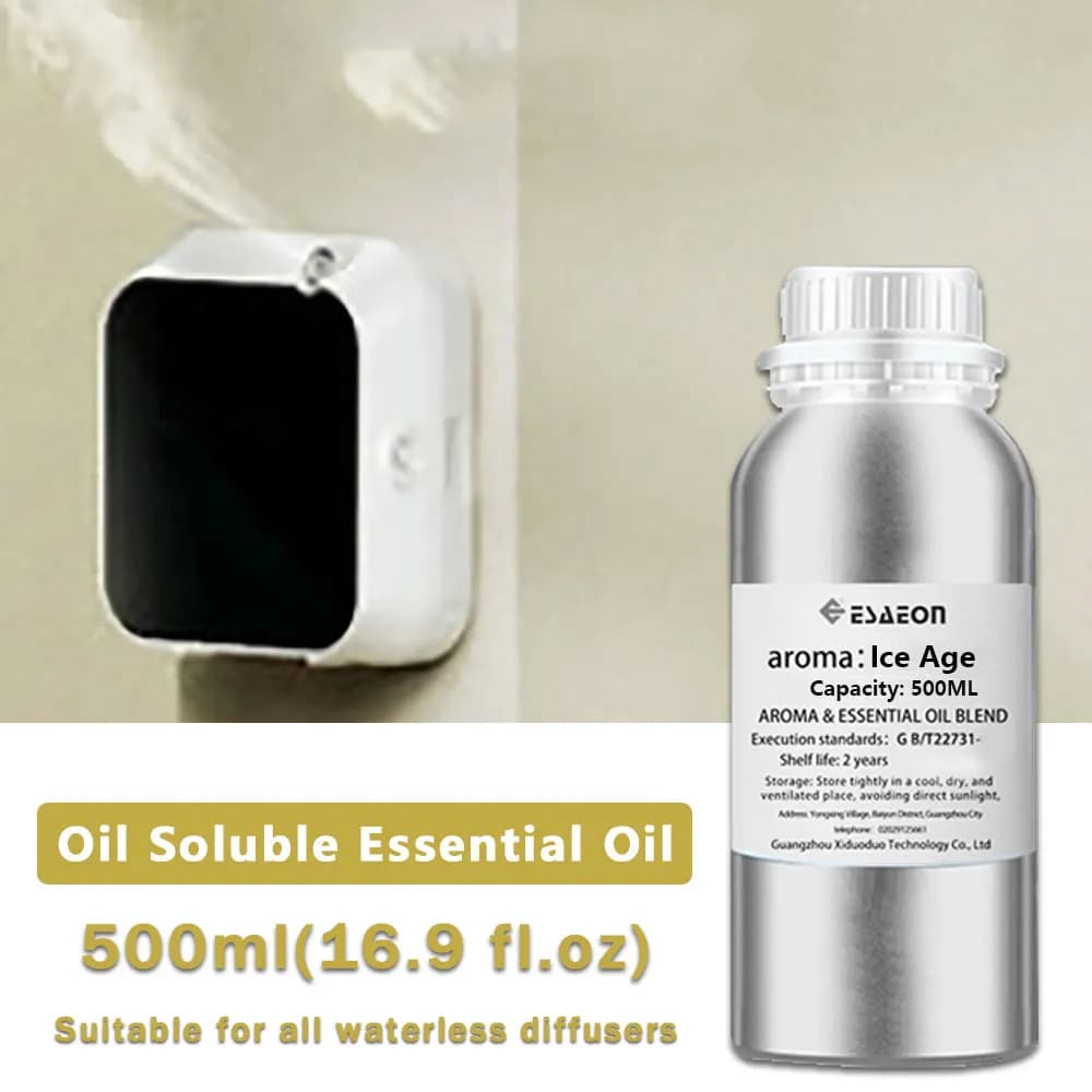ESAEON 500ml (16.9 fl.oz) Olio Essenziale Zen Tea Ice Age/Per Tutte le Stagioni - Olio Profumato per Diffusore, per Macchina Aromatizzante