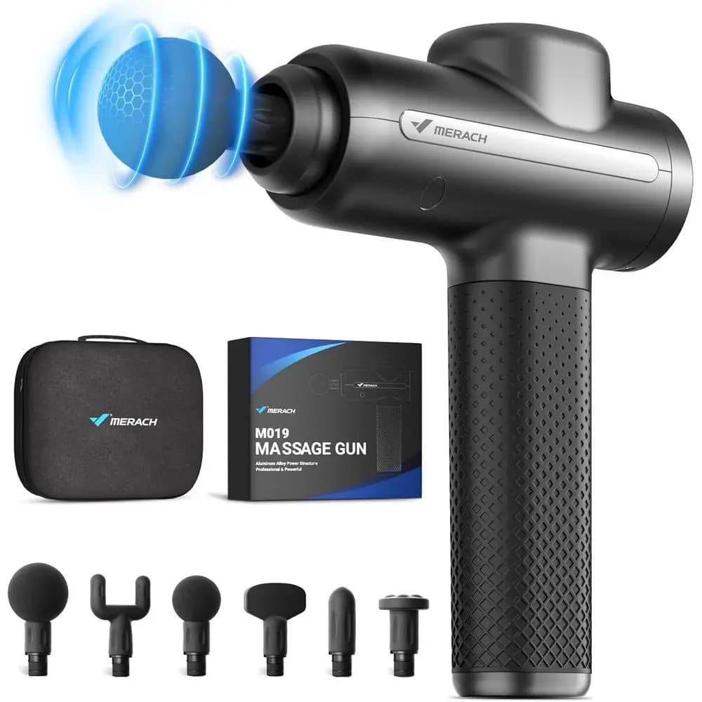Deep Tiss Massage Gun, Percussion Massage Instruments with 6 Massages, Handheld Portable Muscle Massages or Deep Pain Pain
