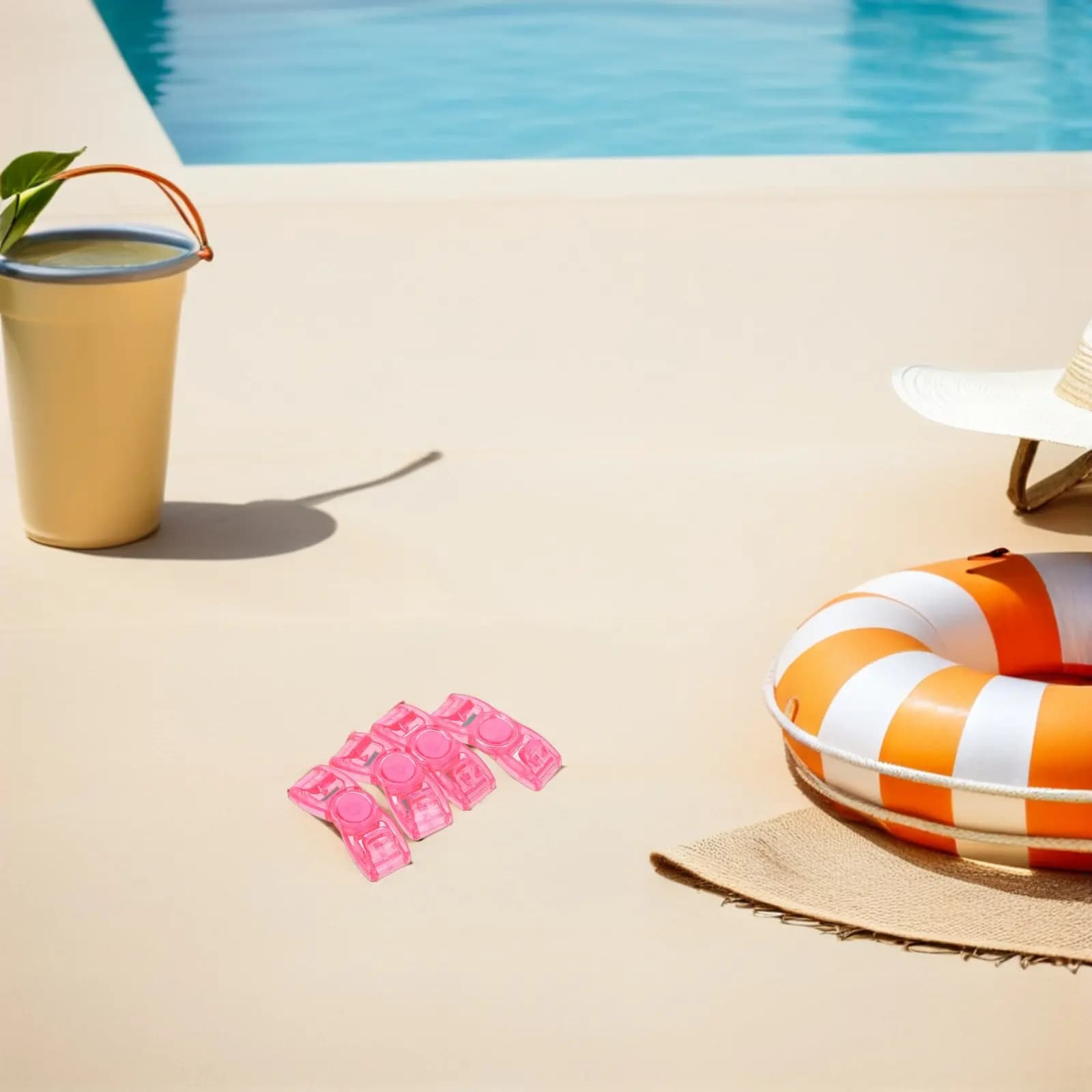 8 Pezzi Fibbie per Occhialini da Nuoto a Sgancio Rapido, Clip in Plastica, Ricambi Universali per Cinghie Regolabili