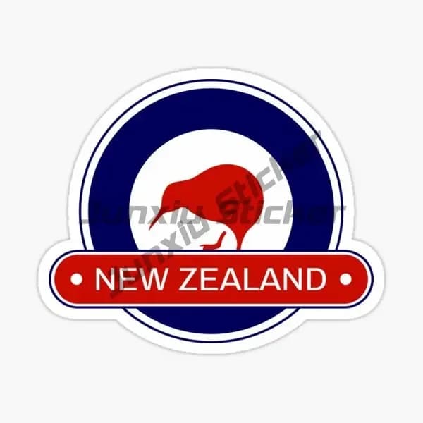 New Zealand Flag Emblem Kiwi Totem Stickers Truck Car Window Motorcycle Helmet Off-road Table PVCDecorative Accessories Decals