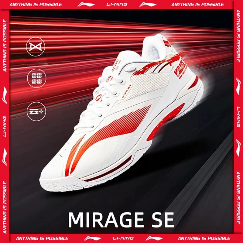 Li-Ning Scarpe da badminton unisex MIRAGE SE BOOM Assorbimento degli urti Rimbalzo Confortevole LiNing Uomo Donna Sneaker professionale AYZU021