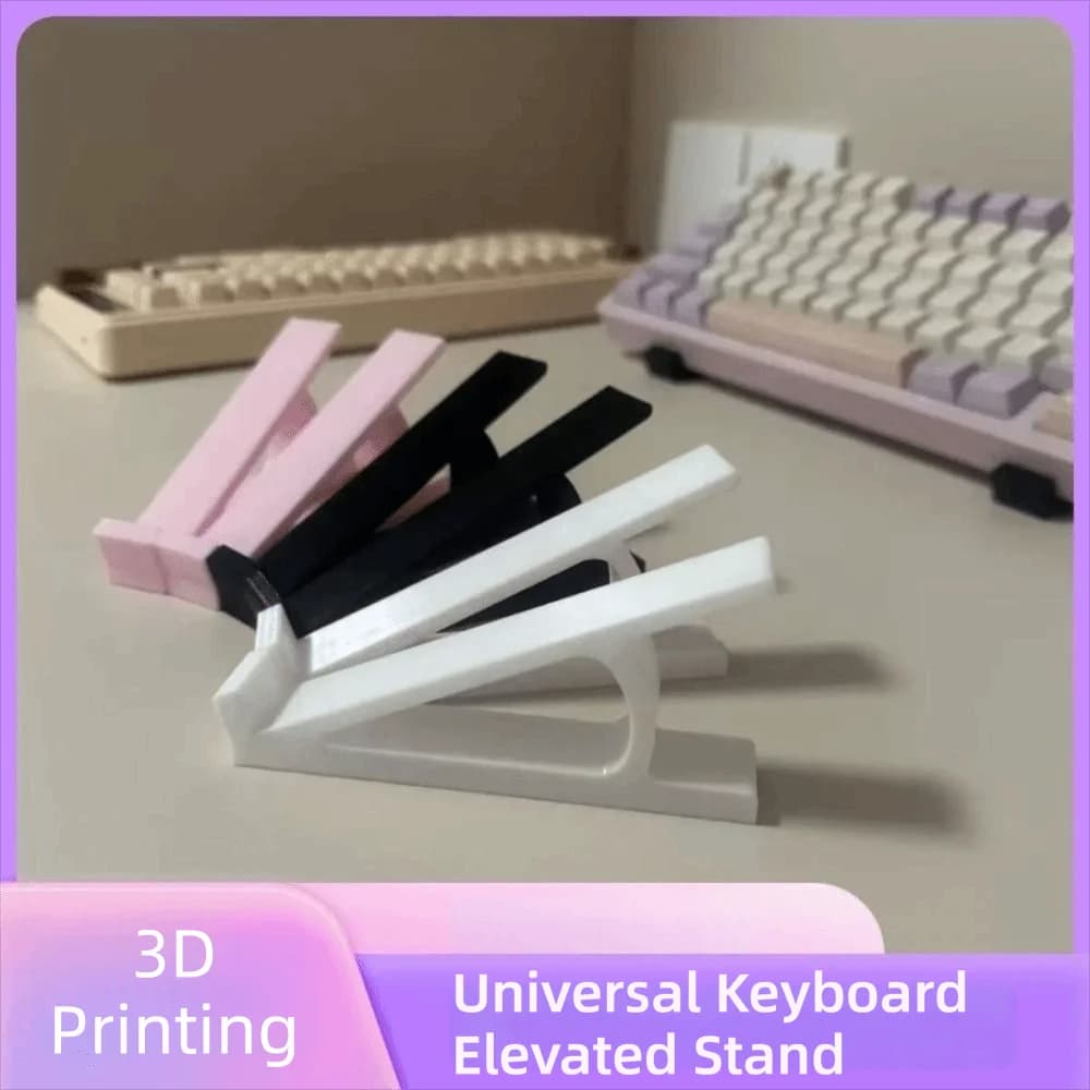 1 Paio di Supporti Portatili per Tastiera, Accessori per Angolazione della Tastiera, Rialzo per Tastiera Computer, Supporto in Plastica per Monitor