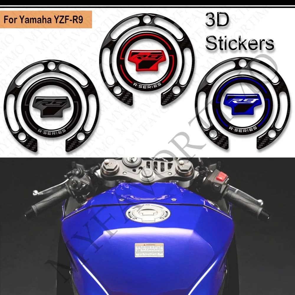 Moto Per Yamaha YZF-R9 YZFR9 YZF R9 Rilievo del Carro Armato TankPad Cap Grips Gas Kit Carburante Ginocchio Adesivi Decalcomanie di Protezione 2025 2026