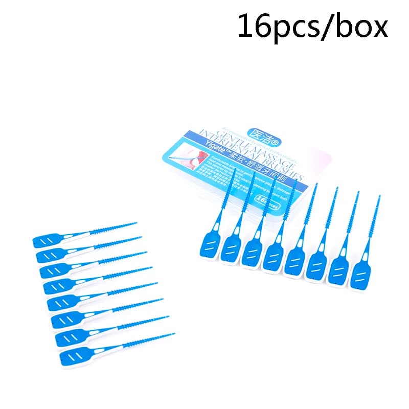 * Wholesale 16pcs Interdental Brushes Cleaning Floss Teeth Dental Oral Care Tool