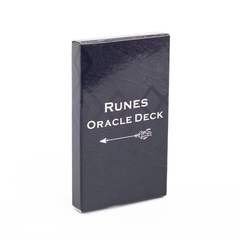 Tarocchi Rune Oracle Deck 26 Carte 10*6,3 cm Gioco da tavolo per l'illuminazione e la trasformazione della vita