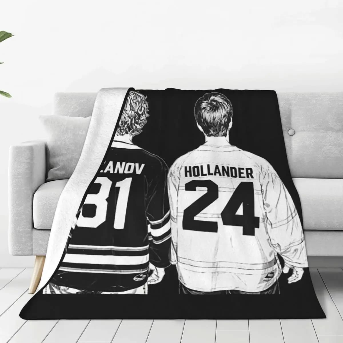 Ilya Rozanov Shane Hollander Heated Rivalry Queer Hockey Blankets Soft Warm Flannel Throw Bedspread for Bed Picnic Travel Couch