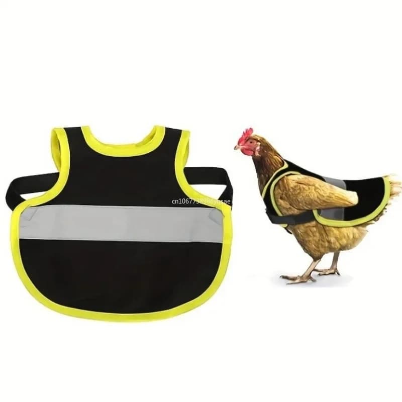 Adjustable Chicken Hen Saddle Apron Pet Reflective Vest Feather - Safety Vest for Chickens And Hens