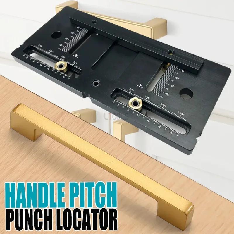 Adjustable auxiliary guide, holes opening, aluminium alloy handle, punching track, installation tool for wood processing