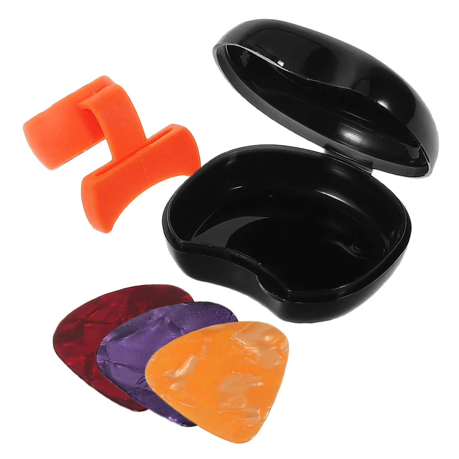 Set di 1 protezione per dita in silicone antiscivolo per chitarra, design ergonomico per comfort di suono su chitarra elettrica e acustica