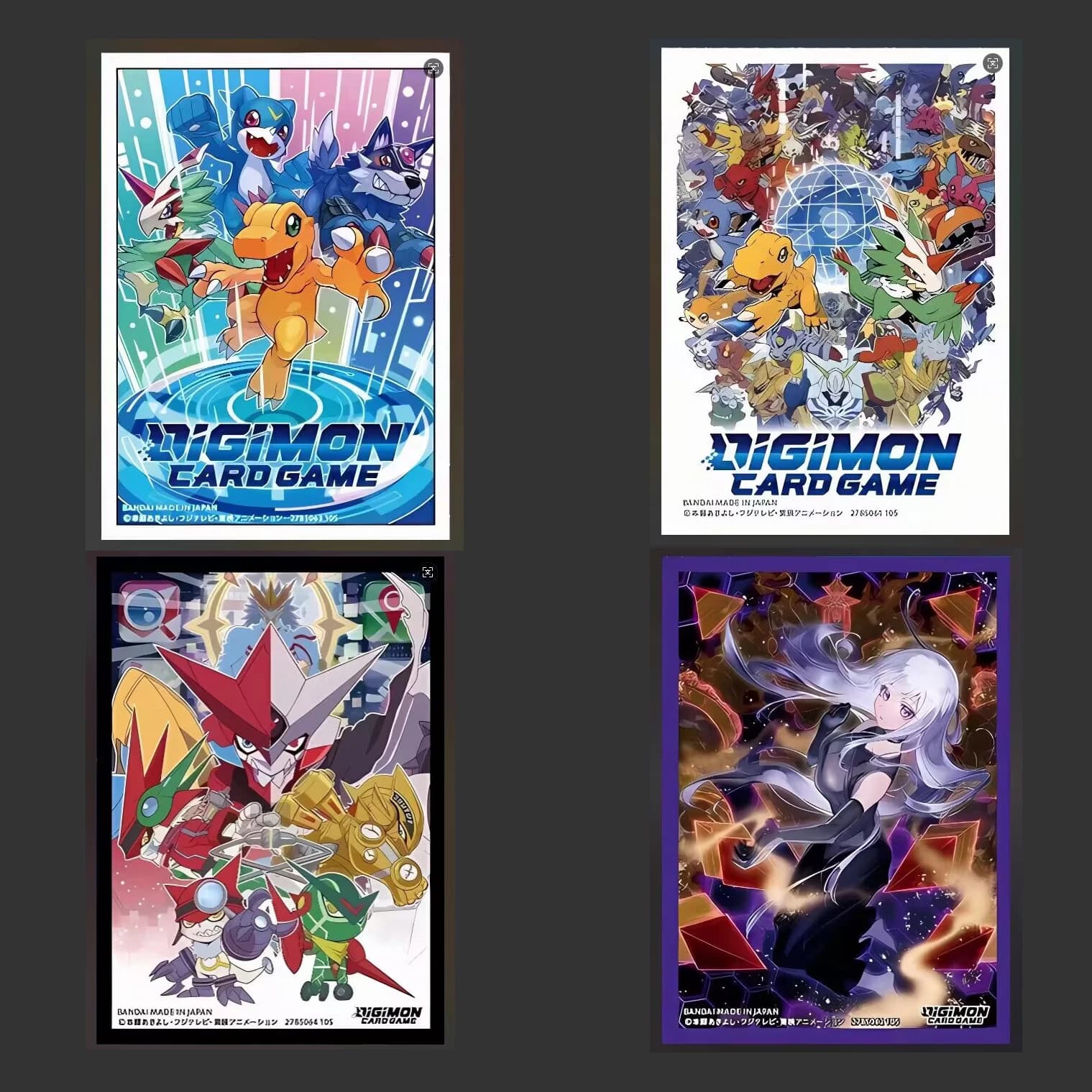 60PCS Originale Anime Digimon Universe: Appmon Buste per carte Gioco di carte PTCG DTCG Trading Crads Custodia protettiva