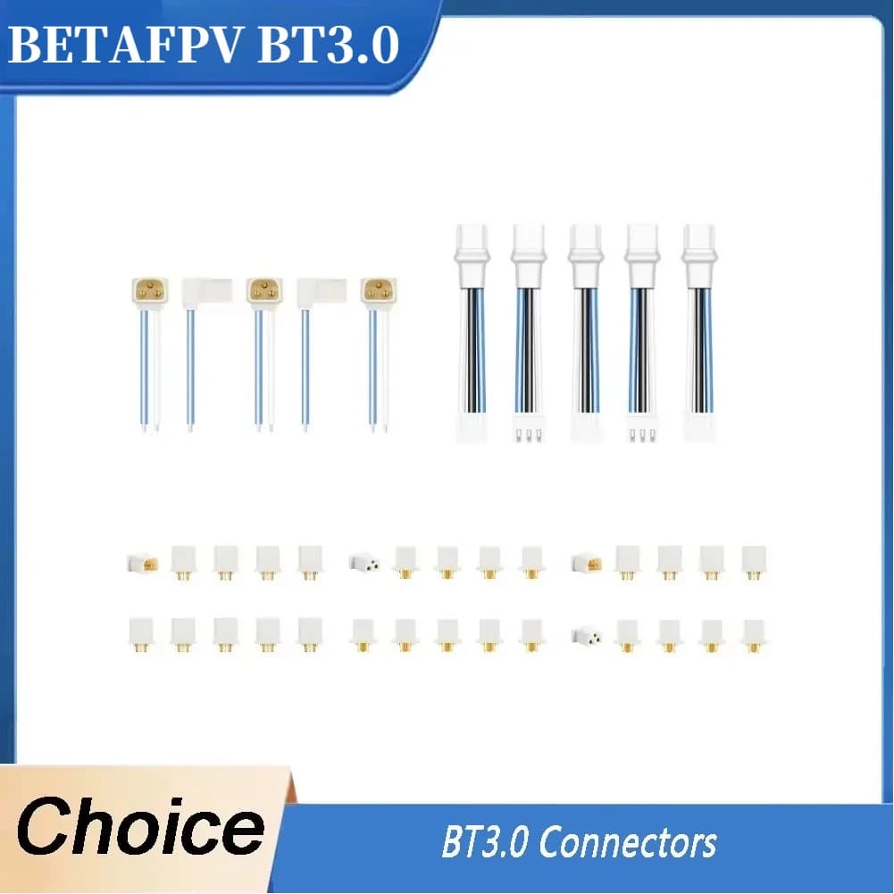 Connettore per caricabatterie BETAFPV BT3.0 2S, 3 pin, design senza connettore di bilanciamento, ultraleggero 1,28 g, adatto per droni 2S