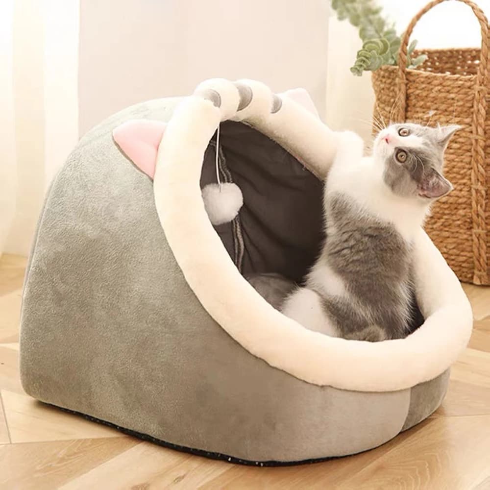 1PC caldo inverno quattro stagioni universale semi-chiuso carino e confortevole nido per gatti nido caldo per animali domestici