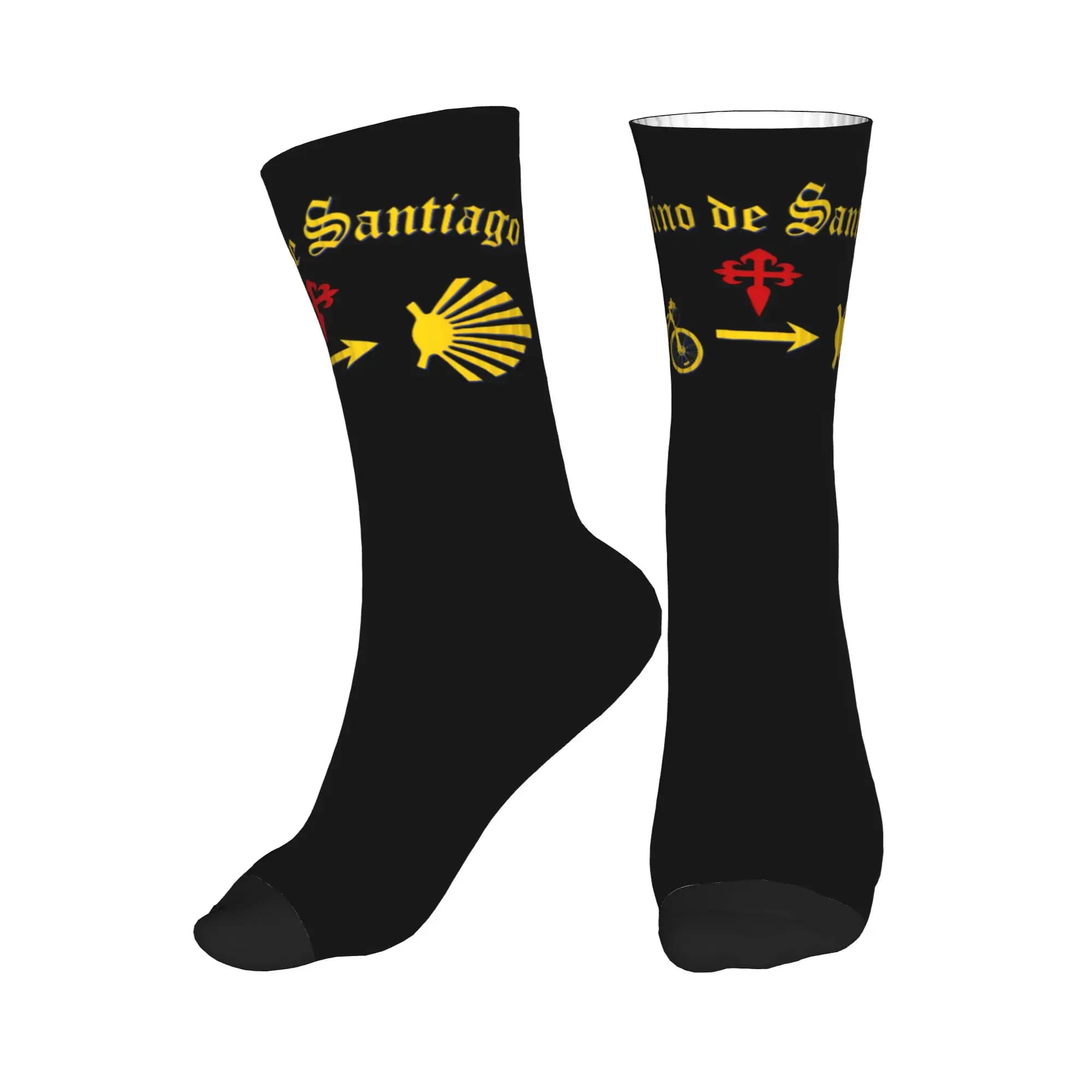 Calzini da uomo Buen Camino de Santiago, calzini unisex con stampa 3D