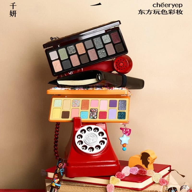 Palette Ombretti Cheeryep Qianyan 16 Colori Rosa Marrone Blu Cowboy Multicolore Opaco Perlato Smoky Eye