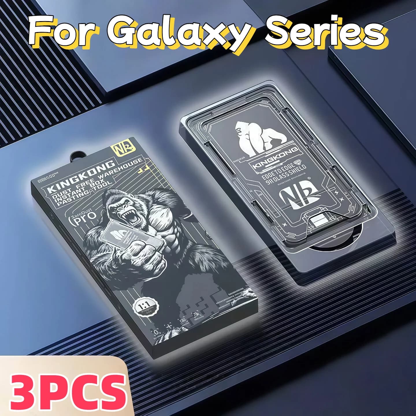 3Pcs Tempered Glass Screen Protector For Galaxy S25Ultra S25Edge S24Plus S23 S22 9H Hardness No Dust Accessori