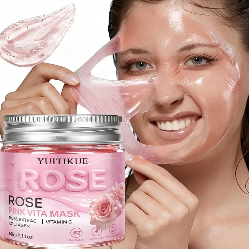 YUITIKUE Mask Pink Life Formula Delicate Peel-Off Hydrating Skin Shader Skin Daily Skin Care