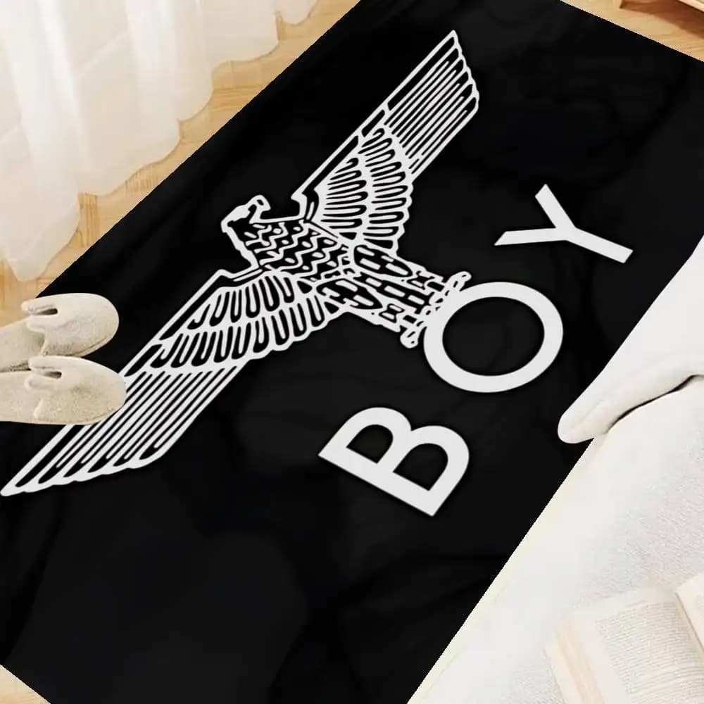 Classic B-Boy L-London Logo Floor Mat Retro Multiple Choice Living Room Kitchen Rug Non-Slip Modern Home Decor