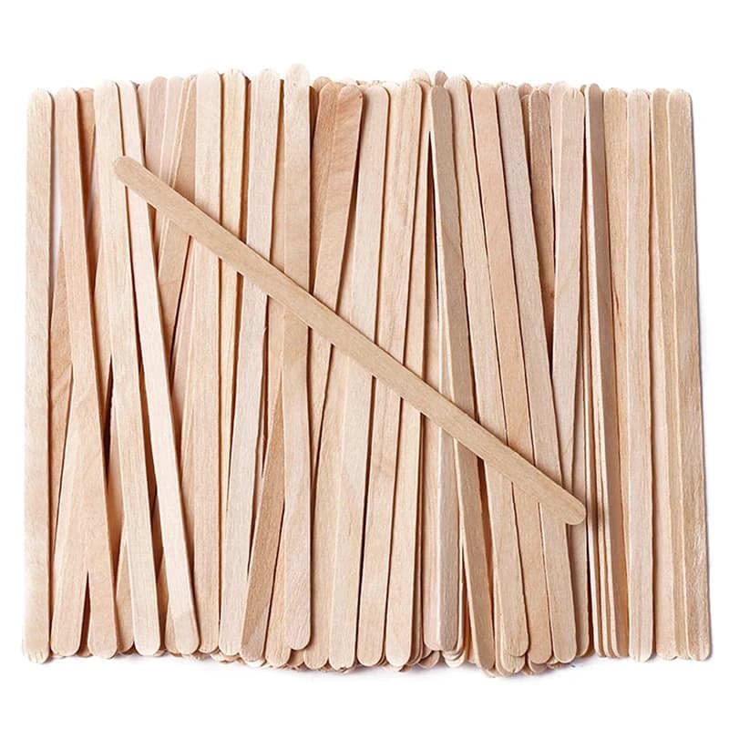 100 pz Legno Depilazione Cera Bastone Usa E Getta Depilazione Spatola Legno Viso Sopracciglia Ceretta Spatola Donna Strumento di Bellezza