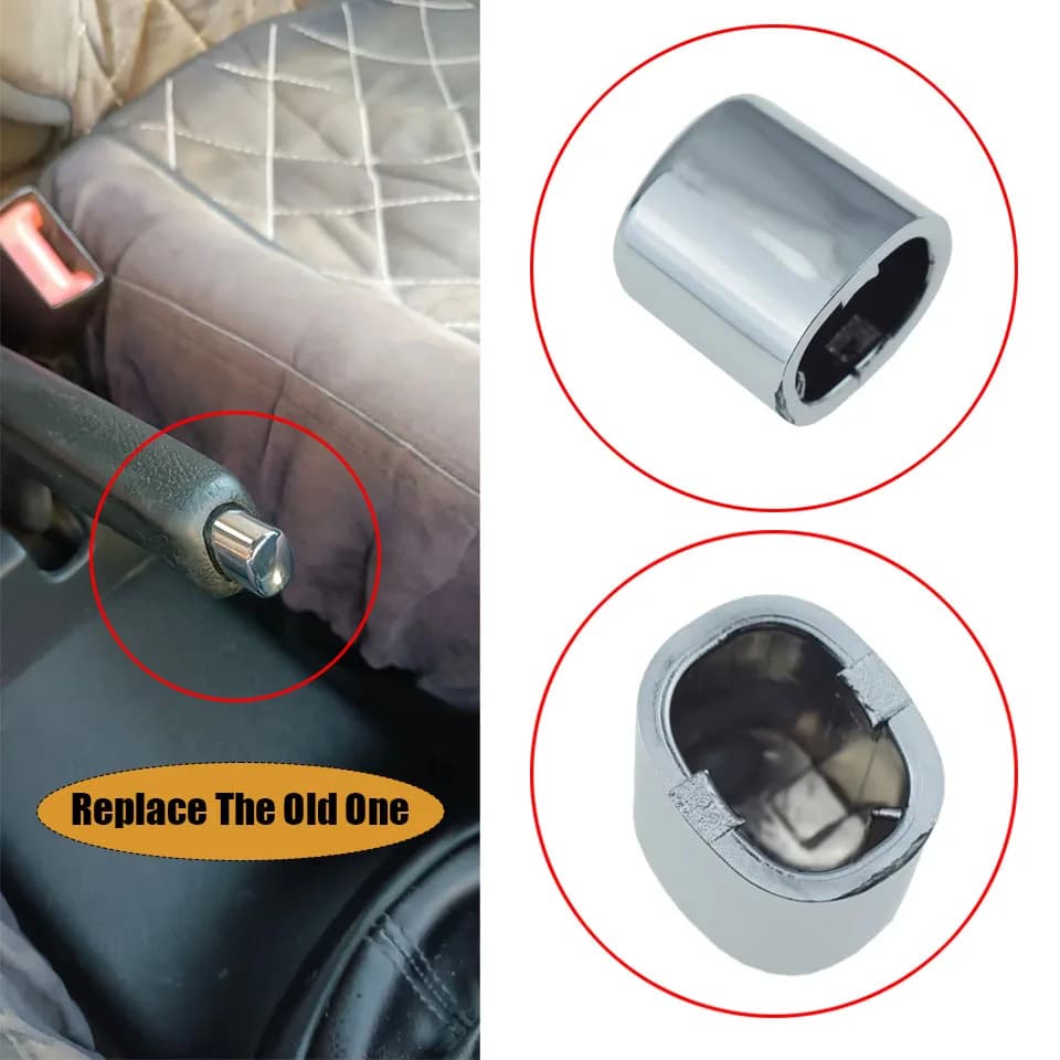 Nuovo Rivestimento Cromato per Pulsante Leva Freno a Mano 1J0711323D per VW Beetle Clasico Jetta Golf Bora Seat Leon Toledo Skoda Octavia