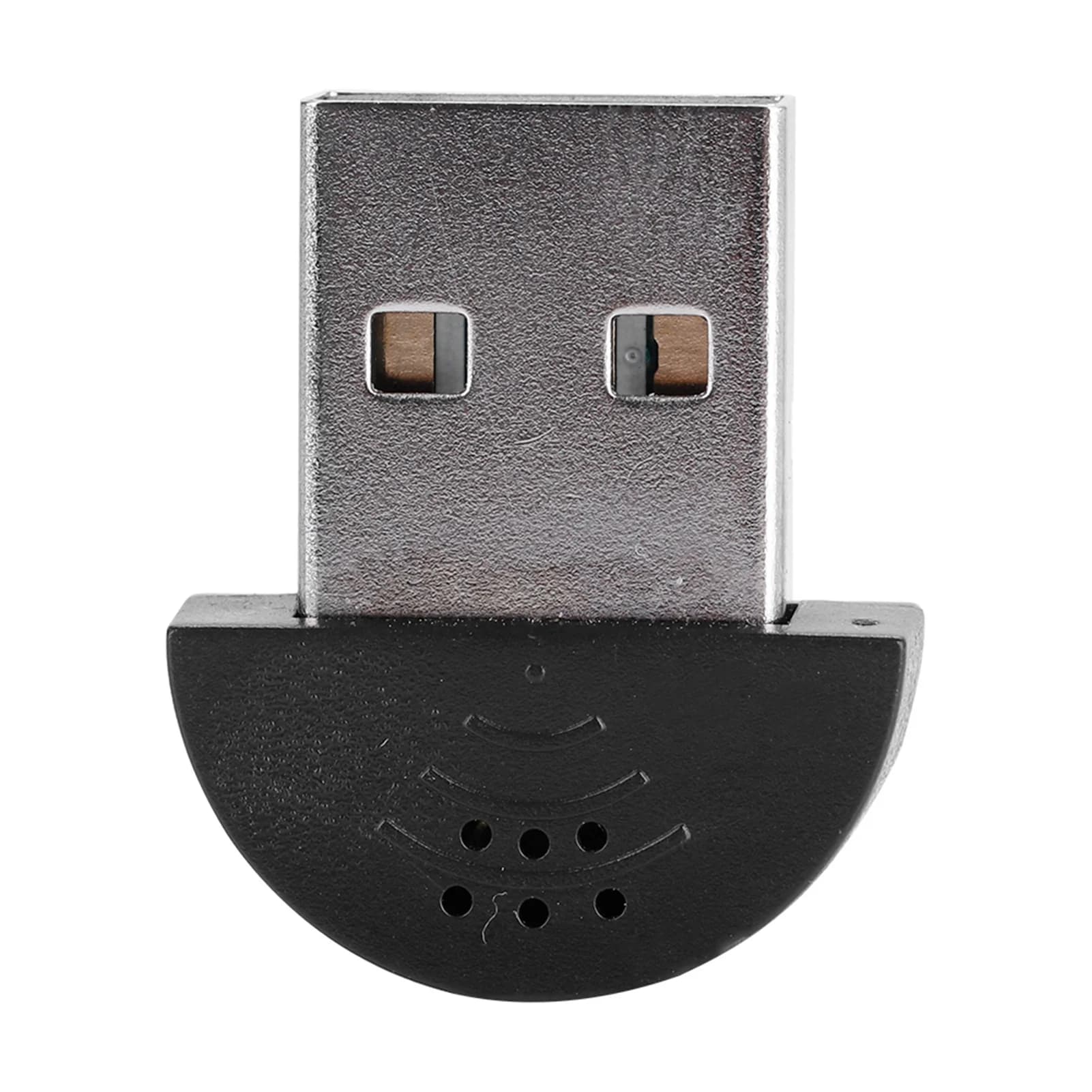 Microfono 360 ° USB portatile Mini Studio Discorso Nero Bianco Microfono USB 2.0 Adattatore per microfono audio di registrazione per computer portatile