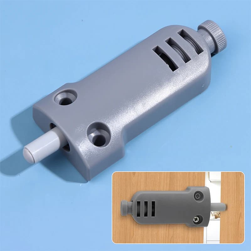 1 Pezzo Ammortizzatore per Armadi, Ammortizzatori per Ante, Ferma Cassetto, Ferma Porta, Dispositivo a Rimbalzo a Pressione, Accessorio Ferramenta per Mobili