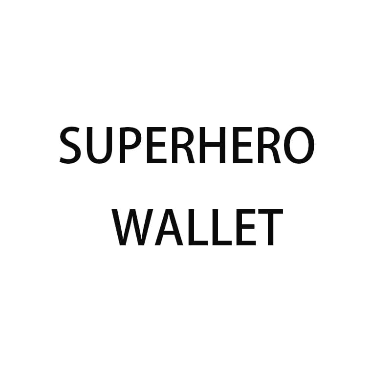 Porta carte minimalista con portafoglio identificativo da supereroe per uomo