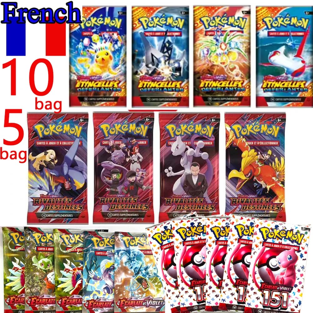 % * # Pokémon francese TCG: Ecarlet & Violet Etsncelles Astral Radiance Obsidian Flames Booster Box Gioco di carte Pokemon Confezione da 36 scatole
