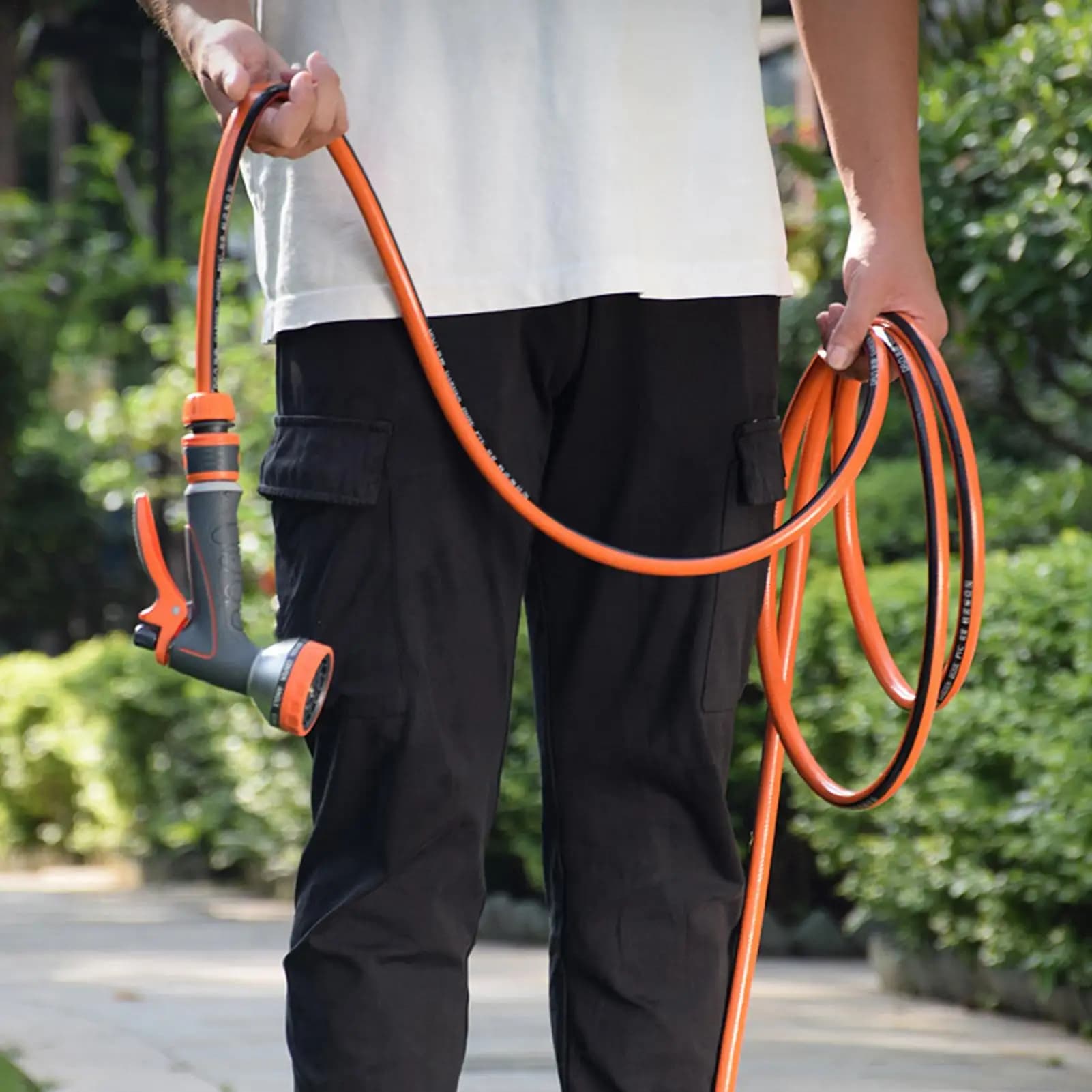 Ugello Spruzzatore per Tubo Flessibile, Testina Irroratrice per Giardino, Patio, Garage, Vialetti e Irrigazione Piante in Serra