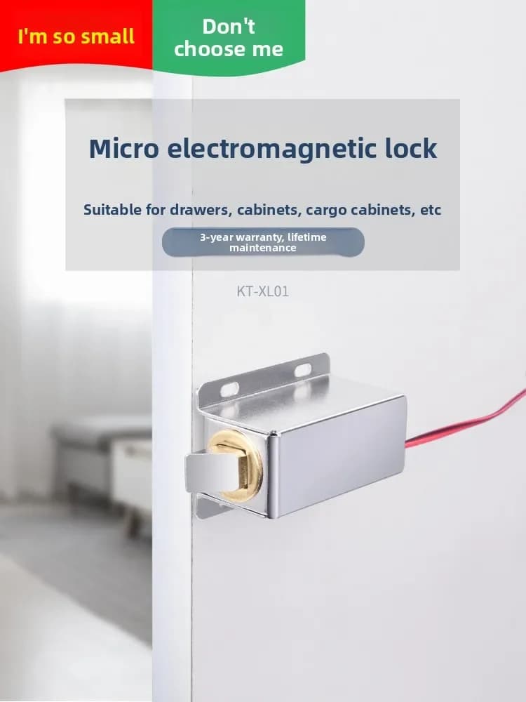 Electromagnetic concealed lock KOB 12V/24V, electronic door lock, small lock for cabinet, electric door lock for drawer and closet door