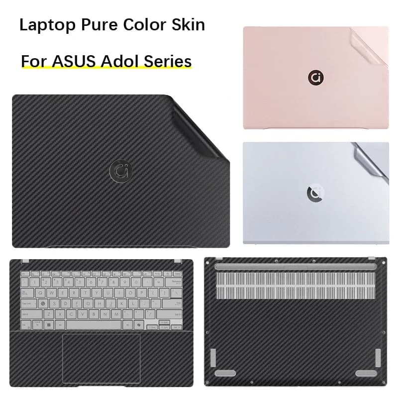 Laptop Stickers for ASUS Adol Book 14 Air 2024 M5406ADOL/ 14 ADOL14V 14" Laptop Carbon fiber Vinyl Protection
