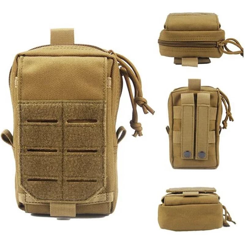 Custodia Tattica Molle per Telefono, Borsa Kit Pronto Soccorso, Marsupio Utilitario EDC, Accessorio da Caccia Outdoor, Borsa per Smartphone, Porta Munizioni