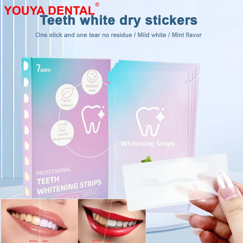 7 pairs of brightening strips for teeth fruit taste whitening strips for teeth professional set for dental whitening 7 treatments oral hygiene kit