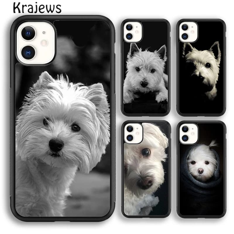 Cover per iPhone 17 Air 16 con design West Highland White Terrier, compatibile con 15 14 Plus 12 13 Pro Max