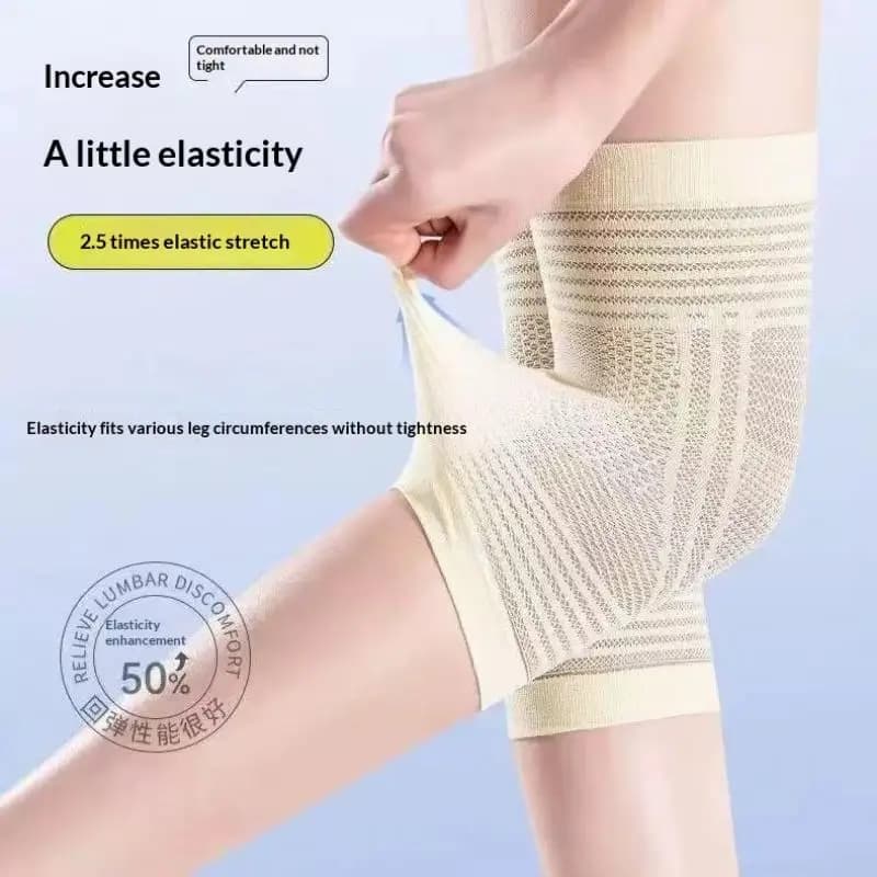 1 Paio di Ginocchiere Estive Traspiranti Antiscivolo per Alleviare il Dolore Articolare, Ginocchiere a Compressione Sottili e Calde per Aria Condizionata