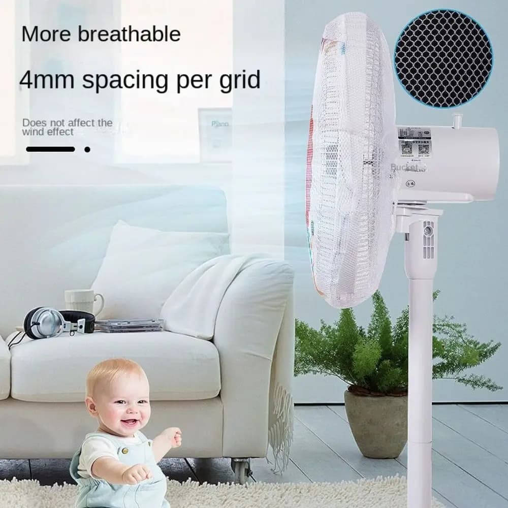 16/18 Inch Universal Fan Protection Covers Child Baby Anti-pinch Electric Net Round Fan Electric Fan Cover Kids Finger Guards
