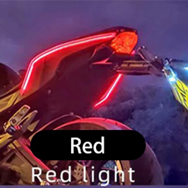2 pz 60CM moto flessibile LED indicatore di direzione lampada di marcia diurna fanale posteriore striscia che scorre DRL impermeabile moto Decor 12V