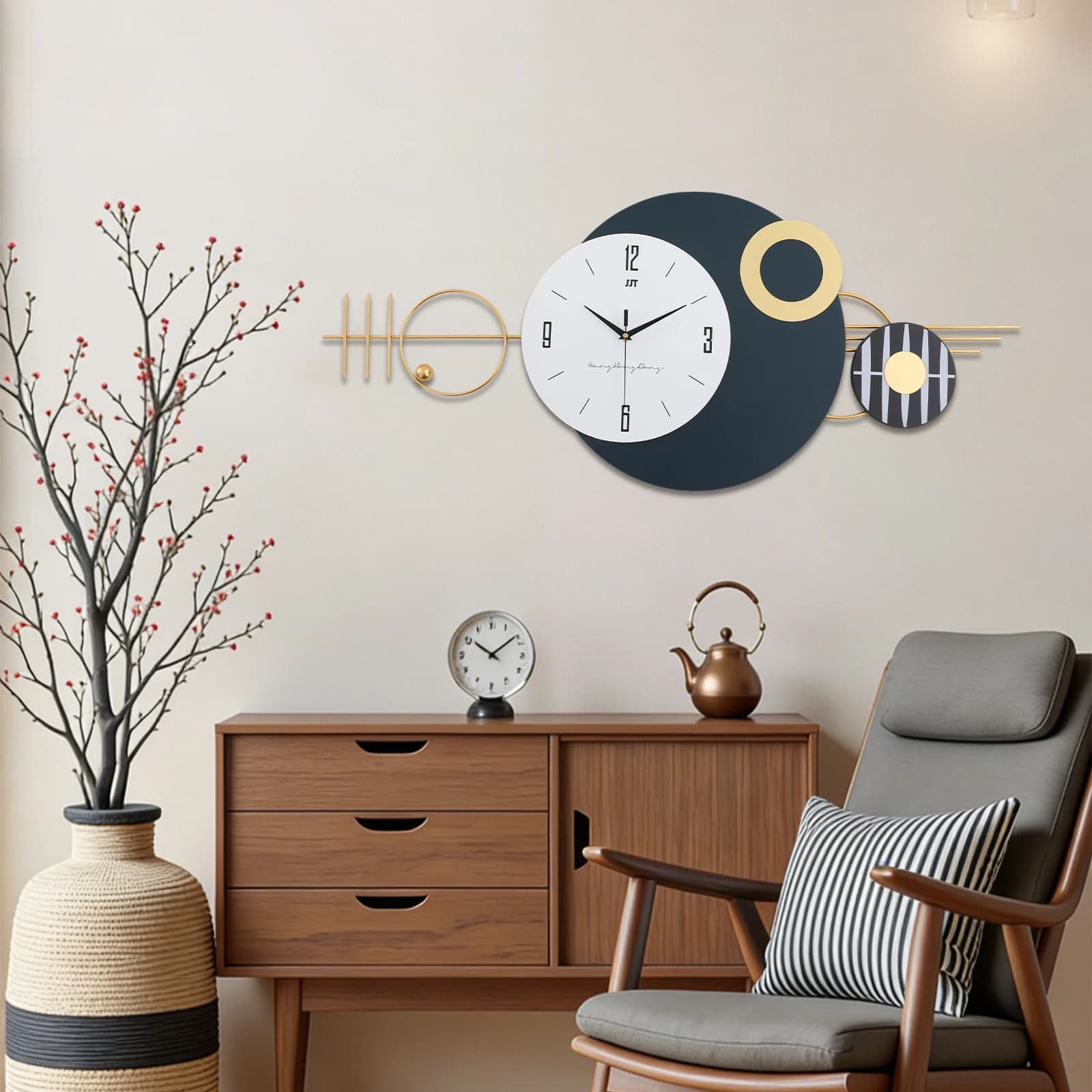 Modern Wall Clock for Decoration, Bedroom Clock, Kitchen, Office, Living Room, Entrance