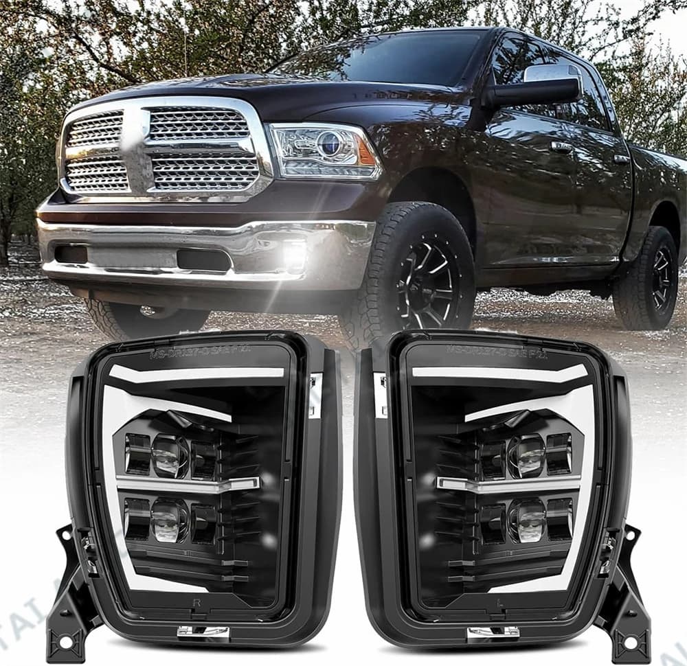 Fari fendinebbia a LED per Dodge Ram 1500 2013 2014 2015 2016 2017 2018 Ram Classic 2019-2022 LED DRL fendinebbia luce di marcia diurna