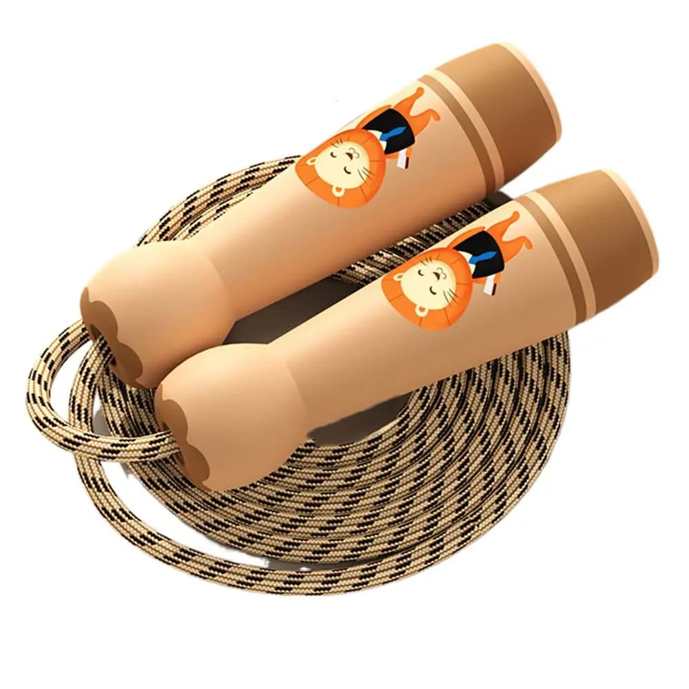 Lovely Adjustable Child Jumping Rope Cotton Rope Colourful Skipping Ropes Fillet Design Training Jump Rope Exercise