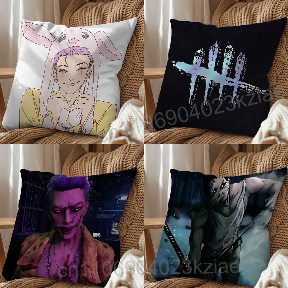 Federa per cuscino Trickster Dead by Daylight Trapper, per divano, soggiorno, camera da letto, testiera, schienale, cuscino quadrato, per il riposo.