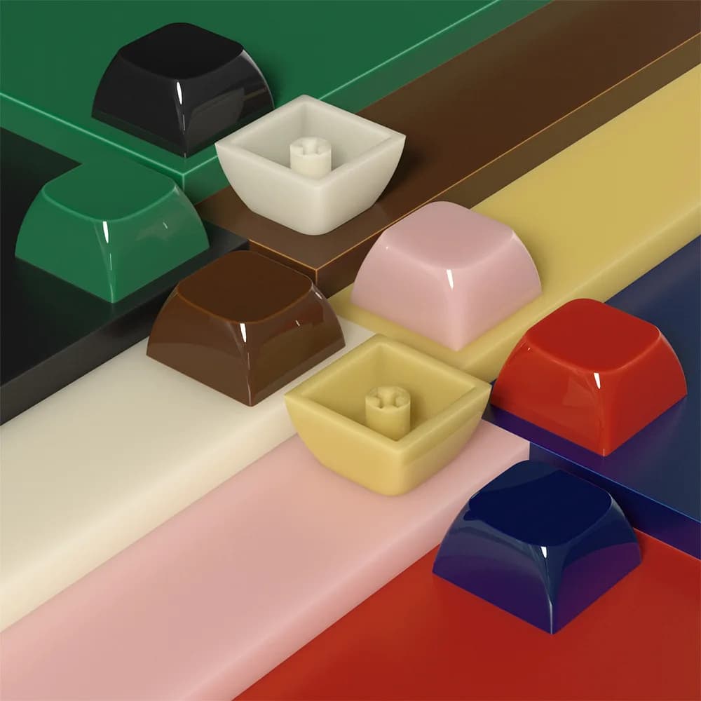 10 pezzi XDA copritasti per tastiera meccanica da gioco personalizzata imitazione giada texture materiale PC gelatina traslucida copritasti tastiera