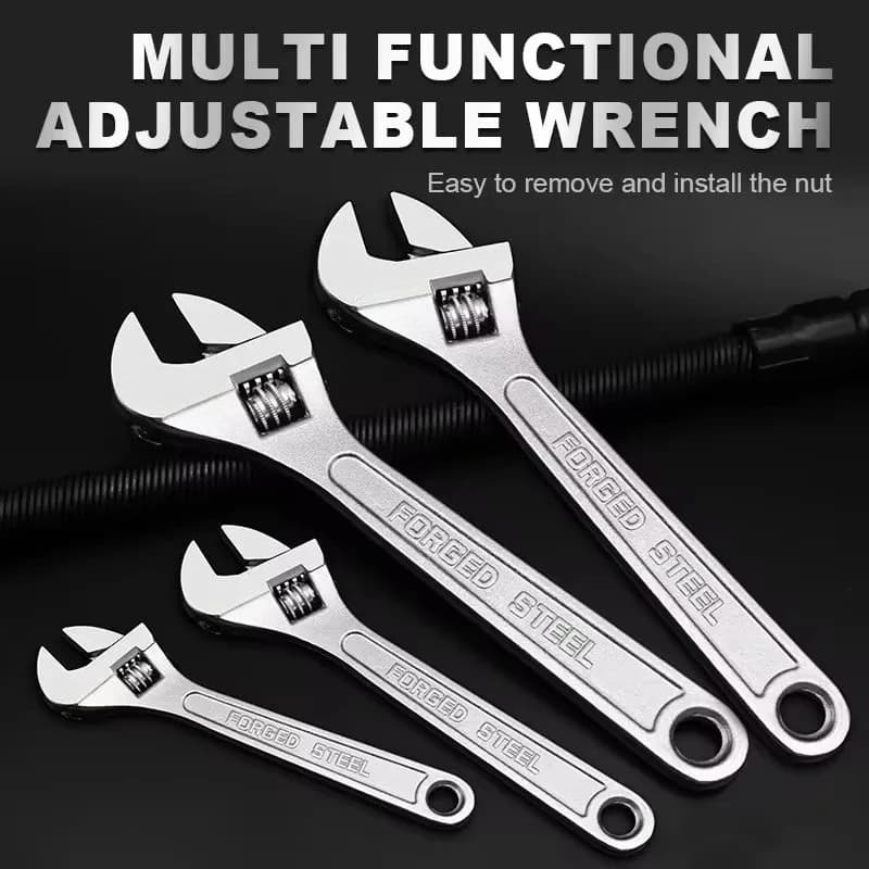 Universal long handle key Openin, adjustable key, large clamp, manual mechanical workshop tools, 6/8/10/12 inches