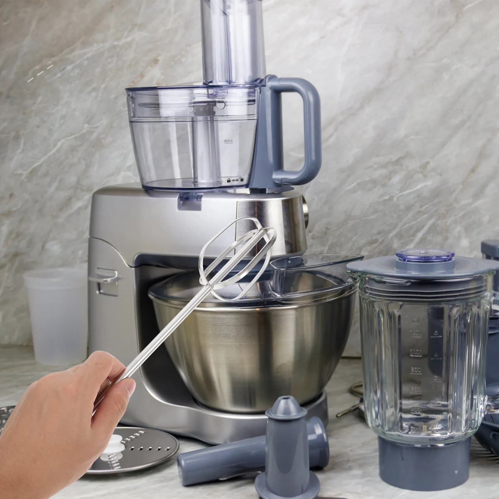 Frusta Estensibile per Montare Crema, Ricambio per Frullatore Manuale, Accessori da Cucina, Frusta per Impasto, Latte, Uova