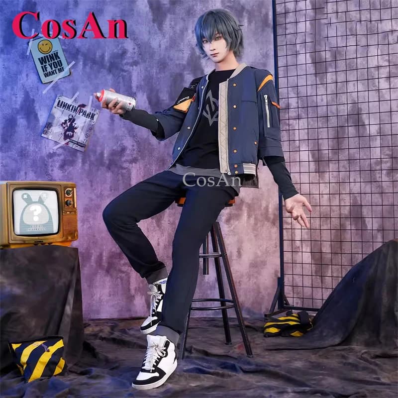 CosAn Game Zenless Zone Zero Wise Cosplay Costumes Roper Fashion Handsome Uniform Full Set Halloween Party Role Play Clothing