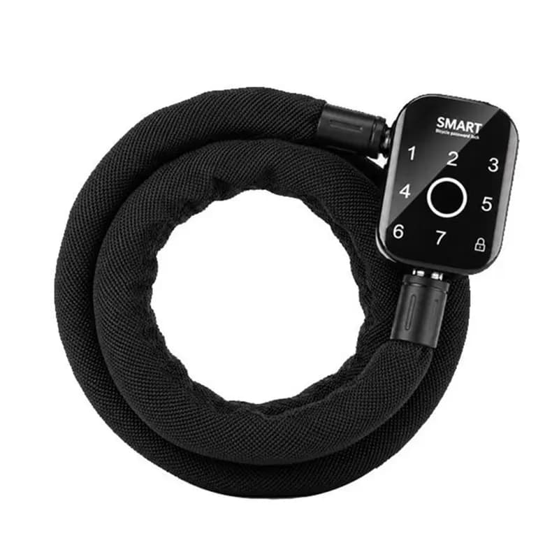 ABAE-Smart Fingerprint Chain Lock Anti Theft Electric Battery Car Fingerprint Lock For Bicycle Motorcycle