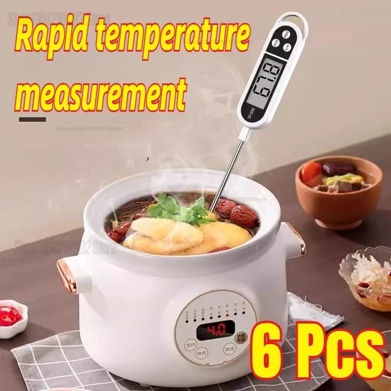 Termometro digitale per alimenti da cucina Tipo sonda per temperatura dell'acqua da cucina Termometro elettronico per barbecue per barbecue per alimenti