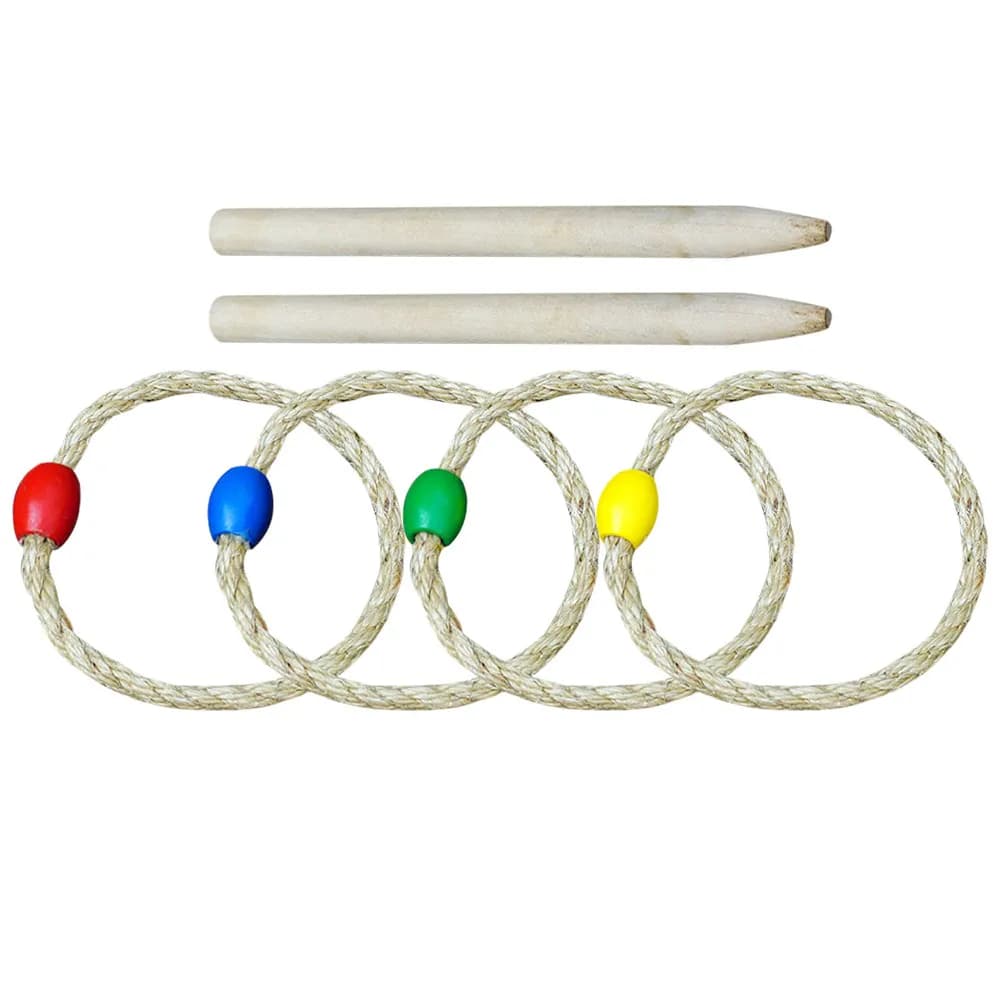 Set di Gioco con Anelli Colorati, Gioco Educativo da Esterno per Bambini e Famiglia, Attività Interattiva Genitore-Figlio per Feste