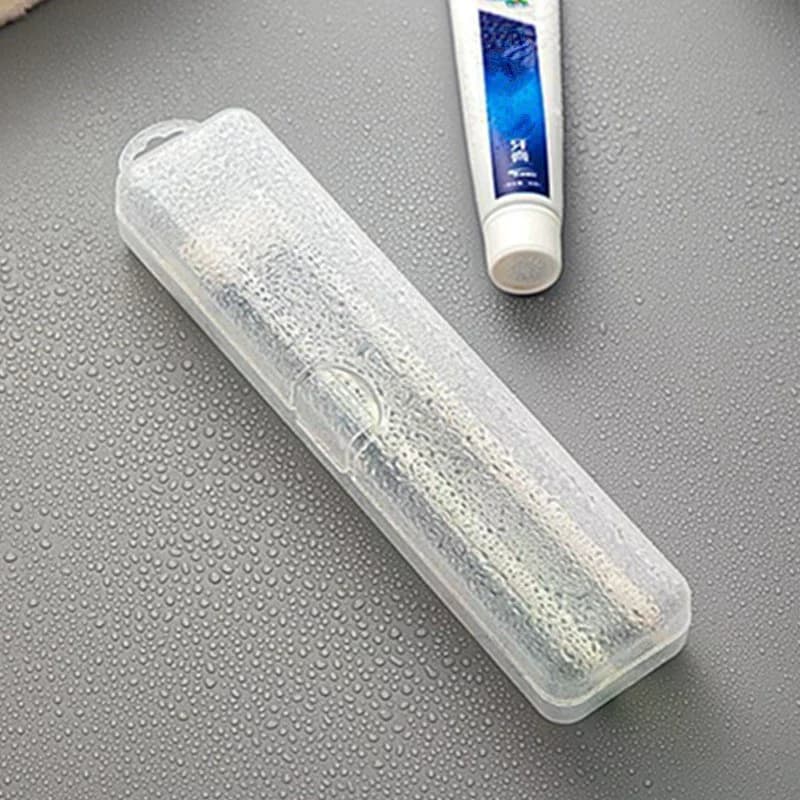 Scatola Trasparente Portatile per Spazzolino - Custodia da Viaggio in Plastica per Spazzolino, Organizzatore Trasparente, Accessori Pratici, Porta Spazzolino