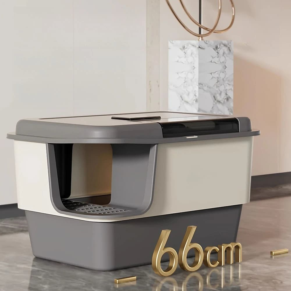 Oversized Covered Tunnel Cat Litter Tray Anti-Spill Sand Control Enclosed Cat Toilet Odor Isolation Design Pet Products