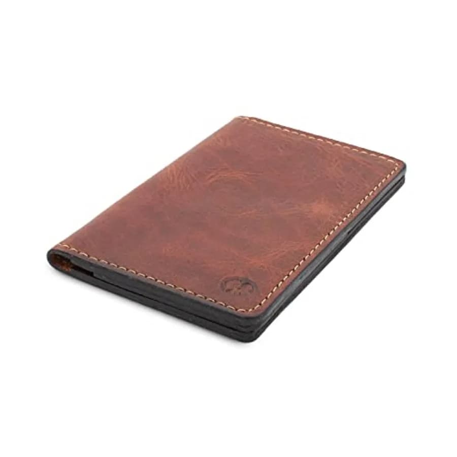 Porta Passaporto in Pelle per Uomo Prodotto negli USA 3.5" x 5.5" Cover per Field Notes